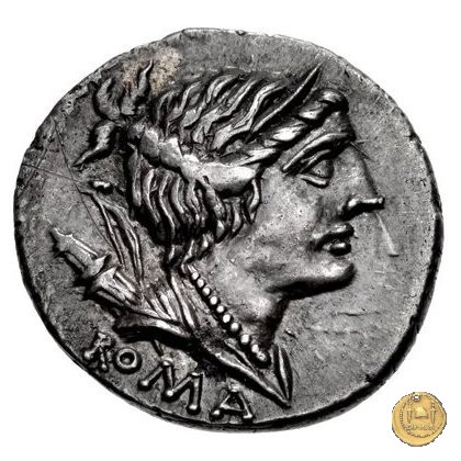 335/9 - denario A. Postumius Sp.f. Albinus 96-92 BC (Roma)