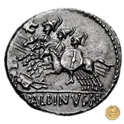 335/9 - denario A. Postumius Sp.f. Albinus 96-92 BC (Roma)