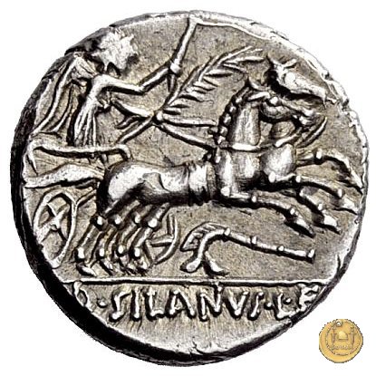 337/1 - denario D. Iunius L.f. Silanus 91 BC (Roma)