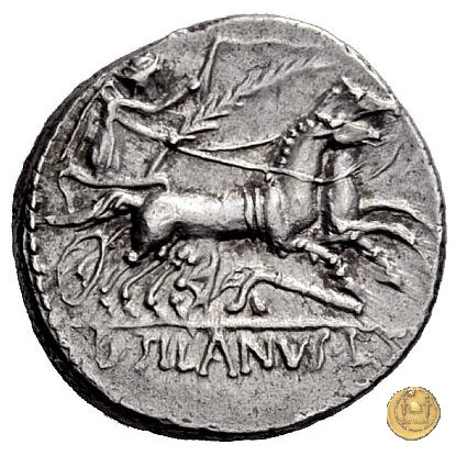 337/1 - denario D. Iunius L.f. Silanus 91 BC (Roma)