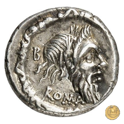 337/1 - denario D. Iunius L.f. Silanus 91 BC (Roma)