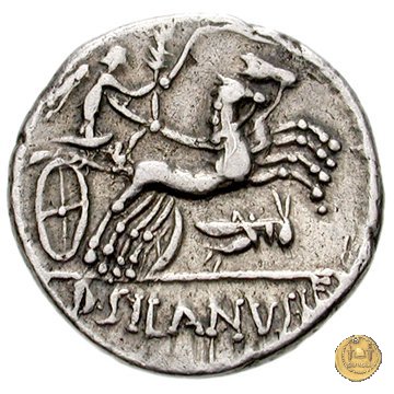 337/2 - denario D. Iunius L.f. Silanus 91 BC (Roma)