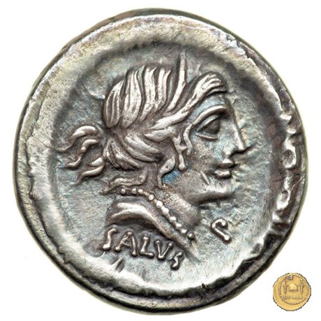 337/2 - denario D. Iunius L.f. Silanus 91 BC (Roma)