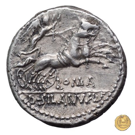 337/2 - denario D. Iunius L.f. Silanus 91 BC (Roma)