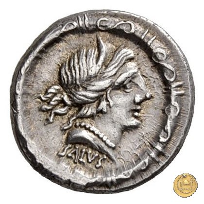 337/2 - denario D. Iunius L.f. Silanus 91 a.C. (Roma)