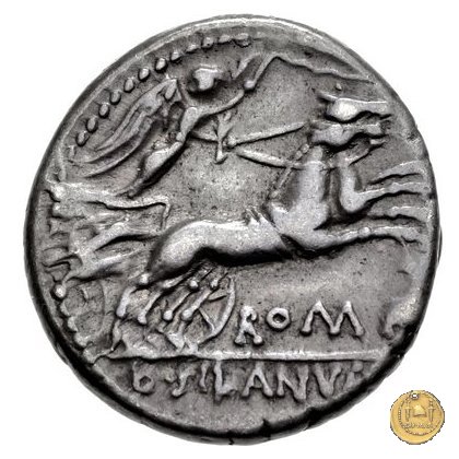 337/2 - denario D. Iunius L.f. Silanus 91 BC (Roma)