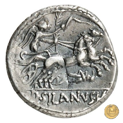 337/2 - denario D. Iunius L.f. Silanus 91 BC (Roma)