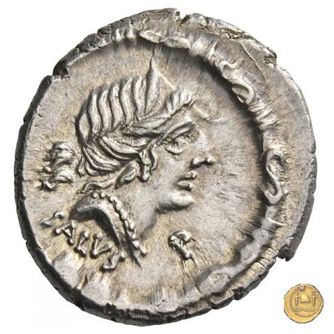 337/2 - denario D. Iunius L.f. Silanus 91 BC (Roma)