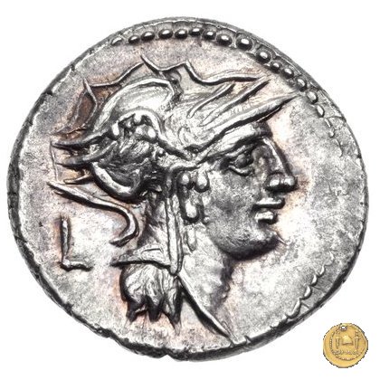 337/3 - denario D. Iunius L.f. Silanus 91 BC (Roma)