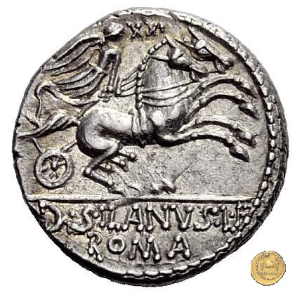 337/3 - denario D. Iunius L.f. Silanus 91 BC (Roma)