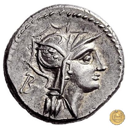 337/3 - denario D. Iunius L.f. Silanus 91 BC (Roma)