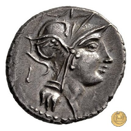 337/3 - denario D. Iunius L.f. Silanus 91 BC (Roma)