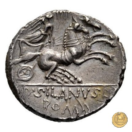 337/3 - denario D. Iunius L.f. Silanus 91 BC (Roma)