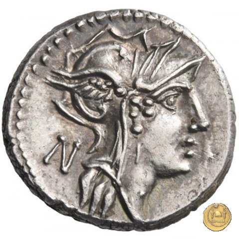 337/3 - denario D. Iunius L.f. Silanus 91 BC (Roma)