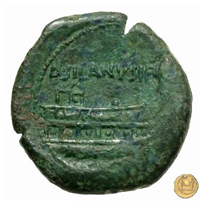 337/5 - asse D. Iunius L.f. Silanus 91 a.C. (Roma)