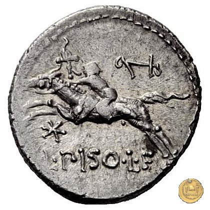 340/1 - denario L. Calpurnius Piso Frugi 90 BC (Roma)