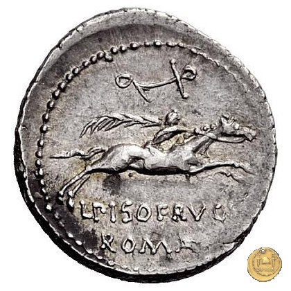 340/1 - denario L. Calpurnius Piso Frugi 90 BC (Roma)