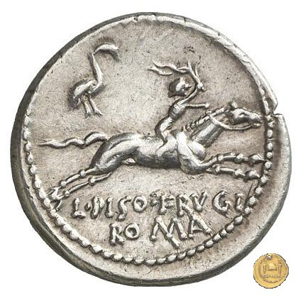 340/1 - denario L. Calpurnius Piso Frugi 90 BC (Roma)