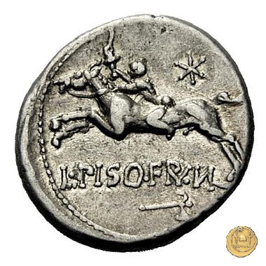 340/1 - denario L. Calpurnius Piso Frugi 90 BC (Roma)