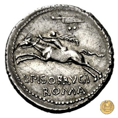 340/1 - denario L. Calpurnius Piso Frugi 90 BC (Roma)