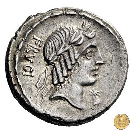 340/1 - denario L. Calpurnius Piso Frugi 90 BC (Roma)