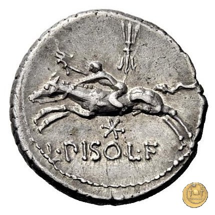 340/1 - denario L. Calpurnius Piso Frugi 90 BC (Roma)