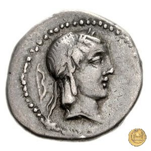 340/2 - quinario L. Calpurnius Piso Frugi 90 a.C. (Roma)