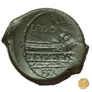 340/4 - asse L. Calpurnius Piso Frugi 90 a.C. (Roma)