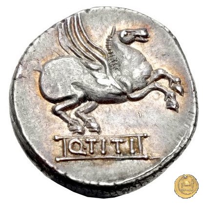 341/1 - denario Q. Titius 90 BC (Roma)