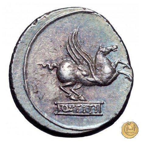 341/1 - denario Q. Titius 90 BC (Roma)