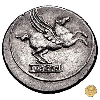 341/1 - denario Q. Titius 90 BC (Roma)