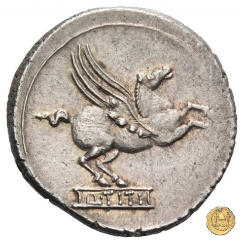 341/1 - denario Q. Titius 90 BC (Roma)