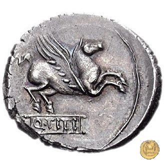 341/2 - denario Q. Titius 90 BC (Roma)