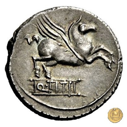 341/2 - denario Q. Titius 90 BC (Roma)