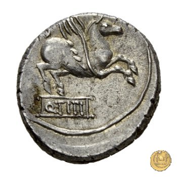 341/2 - denario Q. Titius 90 BC (Roma)