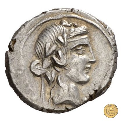 341/2 - denario Q. Titius 90 BC (Roma)