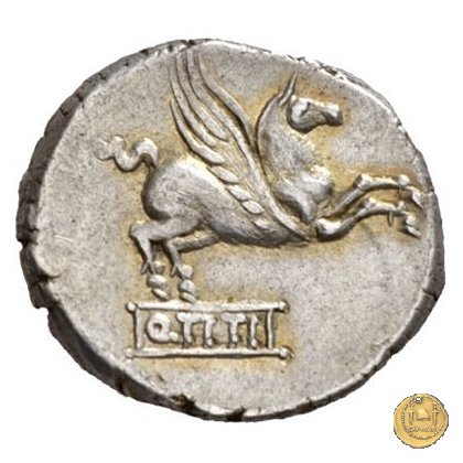 341/2 - denario Q. Titius 90 BC (Roma)