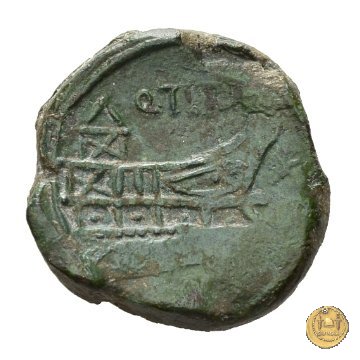 341/4 - asse Q. Titius 90 BC (Roma)