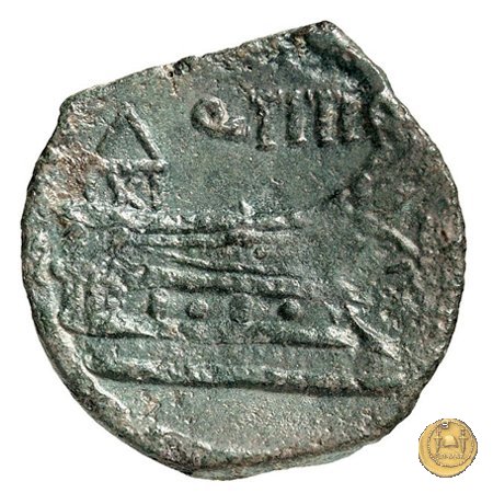 341/4 - asse Q. Titius 90 BC (Roma)