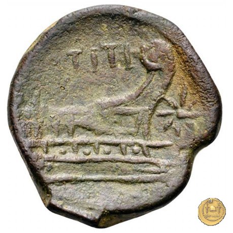 341/4 - asse Q. Titius 90 BC (Roma)