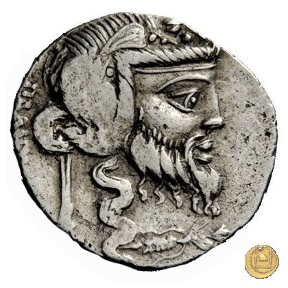 342/1 - denario C. Vibius C.f. Pansa 90 BC (Roma)