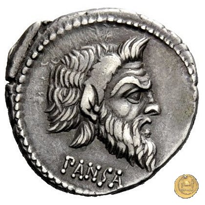 342/2 - denario C. Vibius C.f. Pansa 90 BC (Roma)