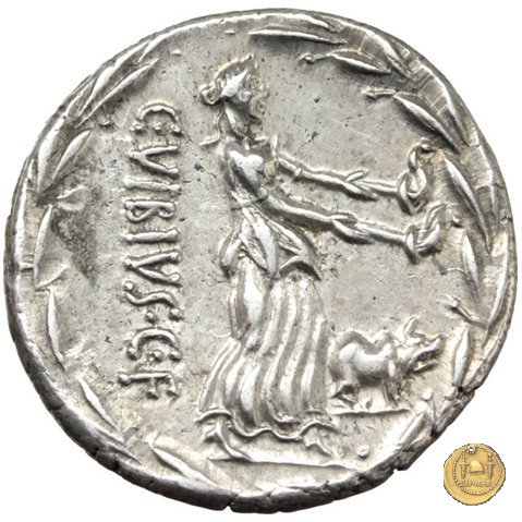 342/3 - denario C. Vibius C.f. Pansa 90 BC (Roma)