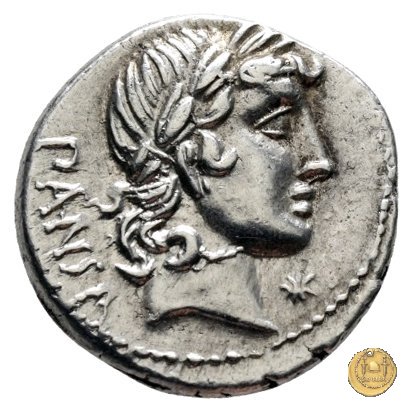 342/3 - denario C. Vibius C.f. Pansa 90 BC (Roma)