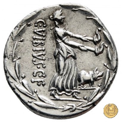 342/3 - denario C. Vibius C.f. Pansa 90 BC (Roma)