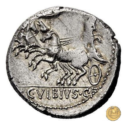 342/4 - denario C. Vibius C.f. Pansa 90 BC (Roma)