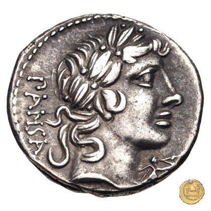 342/5 - denario C. Vibius C.f. Pansa 90 a.C. (Roma)