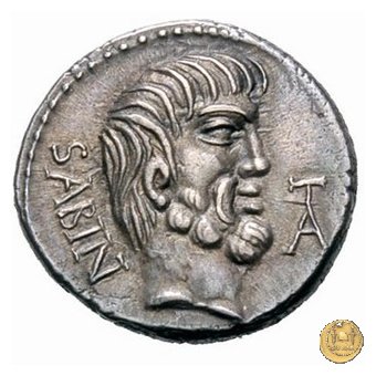 344/1 - denario L. Titurius Sabinus 89 BC (Roma)