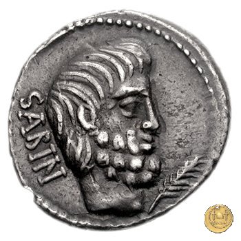 344/1 - denario L. Titurius Sabinus 89 BC (Roma)