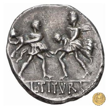 344/1 - denario L. Titurius Sabinus 89 BC (Roma)